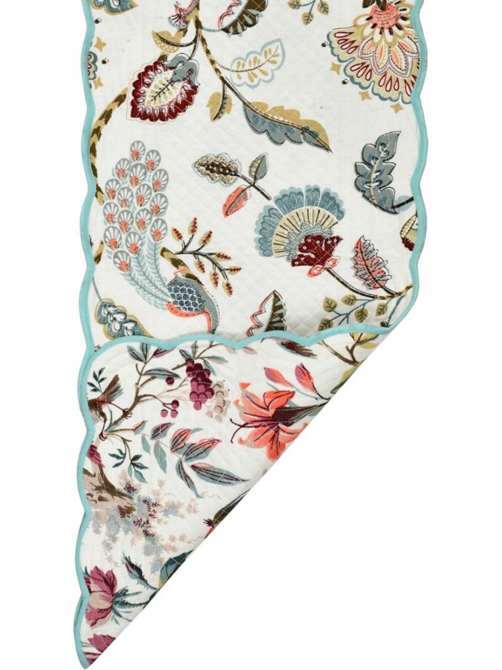 Luxury Reversible Cotton Quilted Runner - Elegant Home Decor, Machine Washable